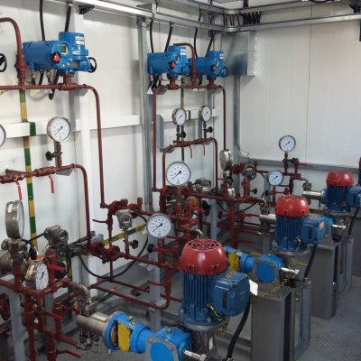 Блочная насосная станция реагента